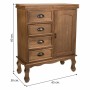 Hall Table with Drawers Alexandra House Living Brown Paolownia wood 30 x 80 x 65 cm