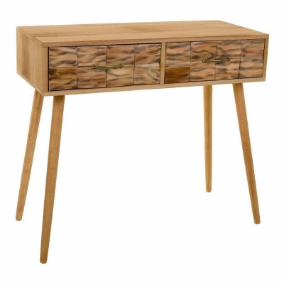 Hall Table with Drawers Alexandra House Living Natural Paolownia wood 43 x 79 x 87 cm