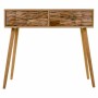 Hall Table with Drawers Alexandra House Living Natural Paolownia wood 43 x 79 x 87 cm