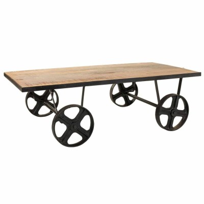 Centre Table Alexandra House Living Brown Black Iron Mango wood 60 x 38 x 120 cm