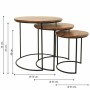 Set of 3 tables Alexandra House Living Natural Iron Mango wood 53 x 54 x 53 cm