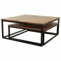 Set of 2 tables Alexandra House Living Natural Iron Mango wood 75 x 34 x 75 cm