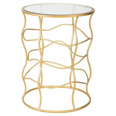 Side table Alexandra House Living Gold Metal 46 x 60 x 46 cm