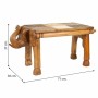 Centre Table Alexandra House Living Light brown Brass Mango wood 30 x 37 x 71 cm