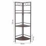 Corner Shelves Alexandra House Living Black Golden Metal MDF Wood 36 x 126 x 50 cm