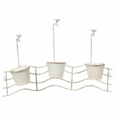 Pot de fleurs pour balcon Alexandra House Living Blanc Fer 23 x 69 x 95 cm