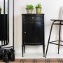 Nightstand Alexandra House Living Black 36 x 86 x 46 cm