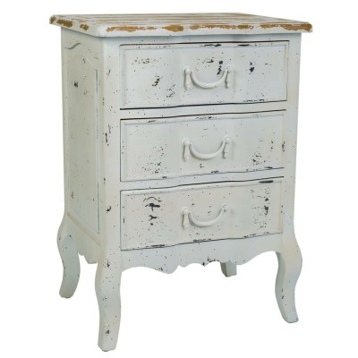 Nightstand Alexandra House Living White 40 x 70 x 50 cm