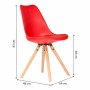 Dining Chair Alexandra House Living Red 48 x 83 x 54 cm