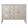 Sideboard Alexandra House Living Grey Glass Fir wood 37 x 84 x 110 cm