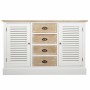 Sideboard Alexandra House Living White Paolownia wood MDF Wood 40 x 80 x 124 cm