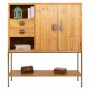 Sideboard Alexandra House Living Golden Natural Iron Fir wood 37 x 139 x 120 cm