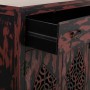 Sideboard Alexandra House Living Red Fir wood MDF Wood 36 x 106 x 136 cm