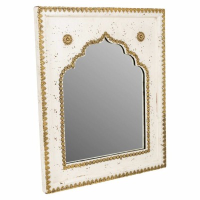 Wall mirror Alexandra House Living Golden Mango wood 2 x 51 x 40 cm