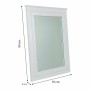 Wall mirror Alexandra House Living White Glass Fir wood 3 x 90 x 70 cm