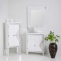 Miroir mural Alexandra House Living Blanc verre Bois MDF 2 x 90 x 70 cm