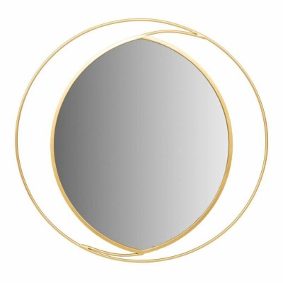 Wall mirror Alexandra House Living Gold Metal Glass MDF Wood 91 x 2 x 91 cm