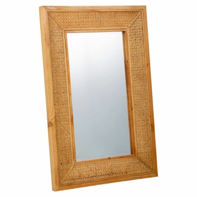 Wall mirror Alexandra House Living Fir wood MDF Wood 4 x 90 x 60 cm