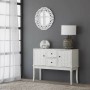 Wall mirror Alexandra House Living White Cream Metal Pine 2 x 60 x 60 cm