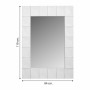 Wall mirror Alexandra House Living White Glass MDF Wood 4 x 119 x 84 cm