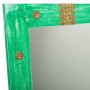 Wall mirror Alexandra House Living Green Golden Glass Mango wood 1 x 113 x 52 cm