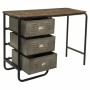 Desk Alexandra House Living Brown Wood Metal 42 x 79 x 104 cm