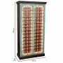 Cupboard Alexandra House Living Multicolour Brass Mango wood 40 x 90 x 180 cm