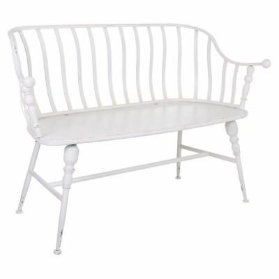 Banc Alexandra House Living Blanc Fer 53 x 86 x 128 cm