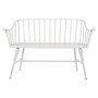 Bench Alexandra House Living White Iron 53 x 86 x 128 cm