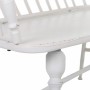 Bench Alexandra House Living White Iron 53 x 86 x 128 cm