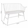 Banc Alexandra House Living Blanc Fer 53 x 86 x 128 cm