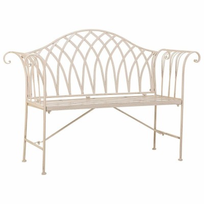 Bench Alexandra House Living White Iron 50 x 88 x 110 cm