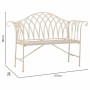 Bench Alexandra House Living White Iron 50 x 88 x 110 cm