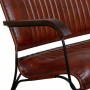 Banc Alexandra House Living Marron Cuir Métal Fer 62 x 75 x 112 cm