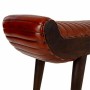 Bench Alexandra House Living Leather Mango wood 51 x 38 x 125 cm