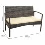 Bench Alexandra House Living Grey 55 x 85 x 110 cm