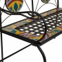 Banc Alexandra House Living Noir Fer Carrelage 50 x 88 x 110 cm