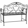 Bench Alexandra House Living Black Iron 50 x 88 x 110 cm