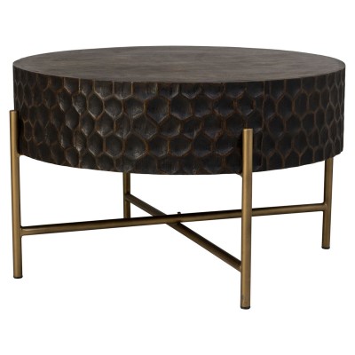 Centre Table Alexandra House Living Brown Wood Iron 80 x 50 x 80 cm