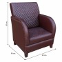 Armchair Alexandra House Living 90 x 87 x 83 cm Polyskin