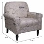 Fauteuil Alexandra House Living Beige 77 x 89 x 75 cm Rembourrage