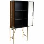 Cupboard Alexandra House Living Brown Glass Fir wood MDF Wood 35 x 155 x 64 cm