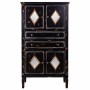 Armoire Alexandra House Living Noir verre Bois d'épicéa 100 % Métal Bois MDF 38 x 142 x 80 cm