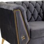 Armchair Alexandra House Living Grey 72 x 75 x 104 cm Upholstery