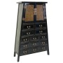 Cupboard Alexandra House Living Black Wood Elm wood 40 x 148 x 96 cm