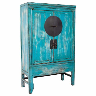 Armoire Alexandra House Living Bleu Bois 49 x 172 x 108 cm