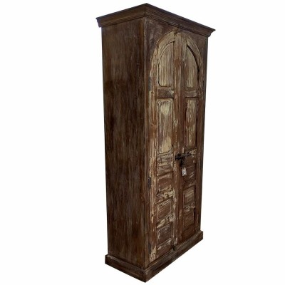 Armoire Alexandra House Living Marron polystyrène Bois de manguier 40 x 225 x 101 cm