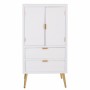 Cupboard Alexandra House Living White Golden MDF Wood 36 x 118 x 62 cm