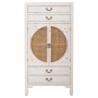 Armoire Alexandra House Living Blanc Rotin Bois d'épicéa Bois MDF 40 x 135 x 70 cm