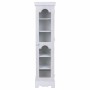 Cupboard Alexandra House Living White Mirror MDF Wood 20 x 98 x 24 cm